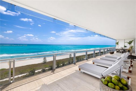 Relish in old world charm of The Surf Club and enjoy state of the art Four Seasons hospitality in this exclusive, rare corner residence with architectural design by Richard Meier and interiors by Greenauer Design Group, Inc. Take in expansive direct ...