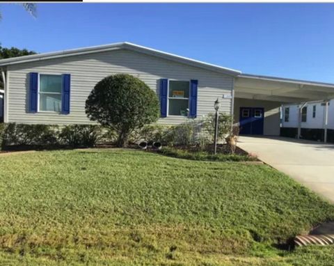 3/2 Palm harbor 2003 partially furnished home in one of Sebastian's amazing communities. This home has a metal roof and a new a/c also updated plumbing. Hard to find 3 bedroom home with so many upgrades and a large shed with a double carport. 5-10 mi...