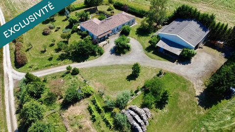 Maison 3CH + bureau + logement indépendant + bâtiment métallique sur 4 700 m² terrain
