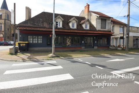 Ancien bar restaurant, équipé, avec belles pièces de réception et logement