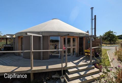La Gacilly : maison yourte atypique, lumineuse et éco-conçue au calme de la campagne
