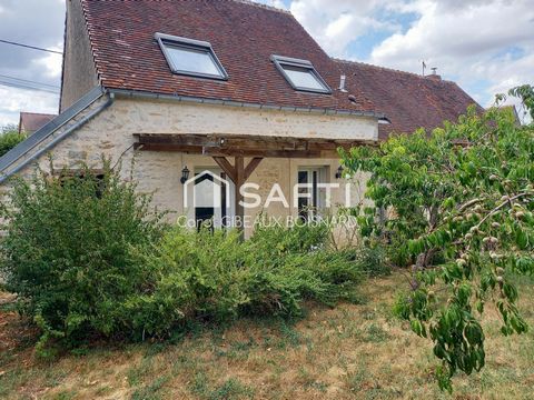 Maison en pierre avec garage et terrain