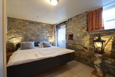 Amid the Belgian Ardennes in Vielsam, this is a holiday home with rustic furnishings. It has a private sauna and bubble bath to stretch out and unwind after a long day. The home is ideal for a large get together or reunion with family and friends. Th...