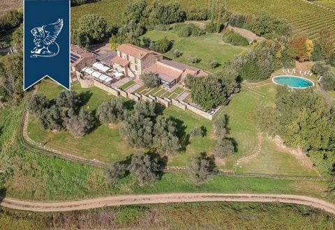 Divided in a number of individual buildings, this Tuscan farm is a very interesting  complex and of great value. The first building is constructed on two floors, has six bedrooms with en-suite bathrooms a large lounge with a fire place and relaxation...