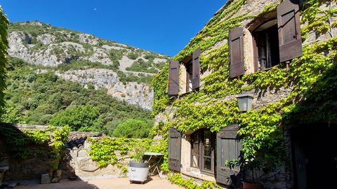 For sale on SAINT-GUILHEM-LE-DESERT classified among the most beautiful villages of France, in the heart of the gorges of the Hérault and listed as a UNESCO World Heritage Site - In an exceptional environment with certainly one of the most beautiful ...