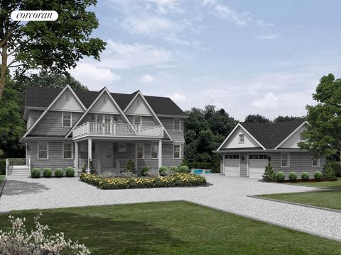 Construction is underway on a superlative, 5 bedroom home being built on 1.7 +/- acres on the fringe of Sag Harbor Village presenting the ultimate four-season Hampton experience in a private setting offering generous room sizes, masterful constructio...