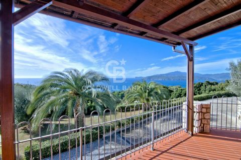 CAPOLIVERI - With a breathtaking view of the Stella Gulf we present for sale a villa free on four sides with private garden, reachable via a private road just 2 km from the town. The Villa is arranged on one level and is divided into two twin apartme...