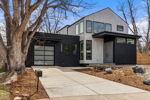 Enjoy modern living at its finest in this luxury new construction home, nestled in South Boulder's desirable Table Mesa neighborhood. This stunning contemporary home is set back on a quiet cul-de-sac, just minutes from trailheads, parks, top-rated sc...