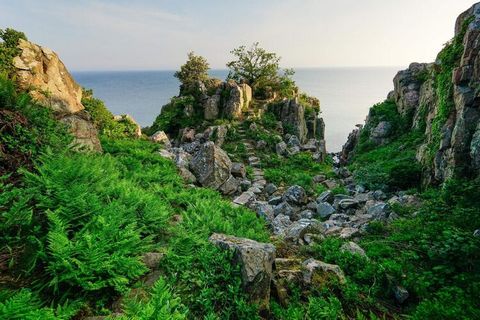 Parque de vacaciones Gudhjem & # 8212; vacaciones en la isla soleada Casas de vacaciones en estilo Bornholm a 10 minutos del puerto ya 5 minutos de la playa. El punto de partida de la familia para los viajes a Helligdomsklipperne, Paradisbakkerne, Ch...