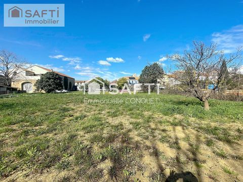 Terrain constructible et viabilisé de 703 m² à Capestang