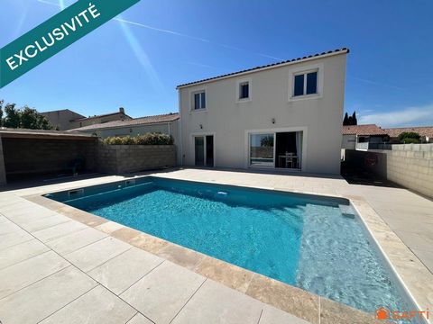 Maison contemporaine: 4 chambres, piscine, garage