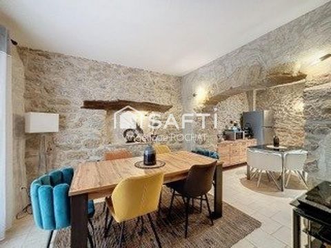 Nouveauté chez SAFTI Magnifique maison de village en pierre sur Puissalicon