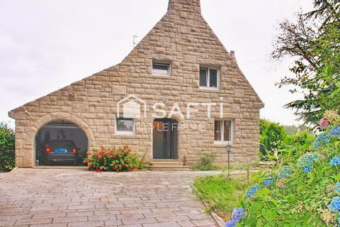 Maison néo-bretonne en pierre d'exception sur son terrain de 3535m²