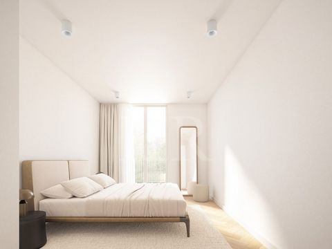 2 bedroom apartment with 112 sqm located in the Conde da Ribeira development in Alcântara, Lisbon. This spacious apartment comprises an entrance hall, a 27 sqm living room, a separate kitchen integrated into the living room via a sliding door, a suit...
