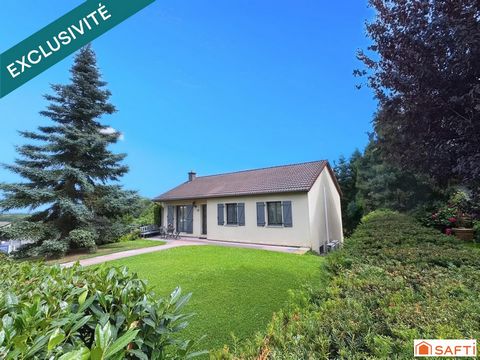 Maison individuelle plain-pied élevée sur sous-sol au calme absolu sans vis-à-vis !