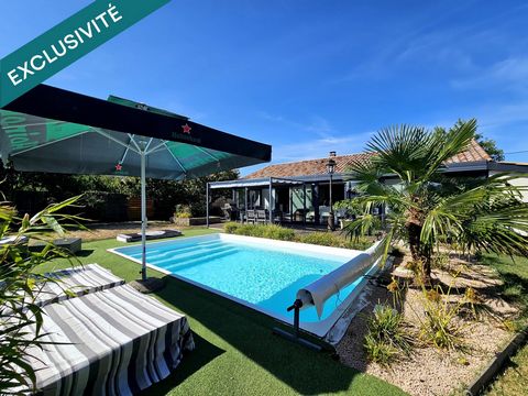 Maison 5 chambres, piscine, plain-pied