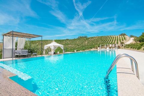 Diese in Ascoli Piceno gelegene Ferienwohnung verfügt über 2 Schlafzimmer für 4 Personen. Das Haus ist ideal für eine kleine Familie im Urlaub, denn es verfügt über einen Whirlpool zum Entspannen und einen Swimmingpool für ein kühles, erfrischendes B...