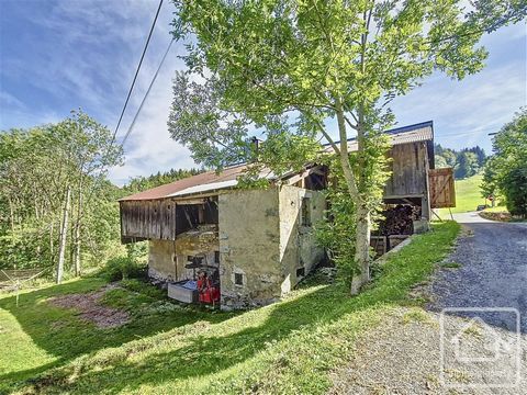 Located in the small hamlet of Col in Lullin, this barn is at an altitude of 1070m. The property is semi-detached along an adjoining wall and partially on one floor. An impressive engraved stone dates the building to 1771. On the ground floor there i...