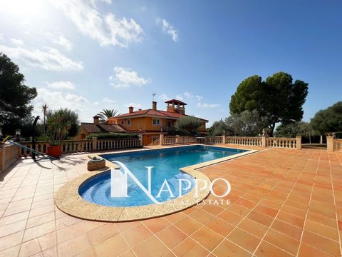 Nappo Real Estate offers for sale this spectacular Finca Rustica with indefinite vacation license of 12 places on a plot of 8291 m2 south facing and full of well kept gardens and outdoor space, a main house 488m2 on two levels plus solarium overlooki...