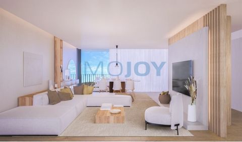 Appartement T3 Duplex met 176,3 m2, met afwerkingen van de beste kwaliteit en geweldige gebieden ingevoegd in het gesloten condominium Rialto, met zwembad, tuin, fitnessruimte en tennisbaan, in de eerste lijn van de zee van het dorp Apulië, Esposende...