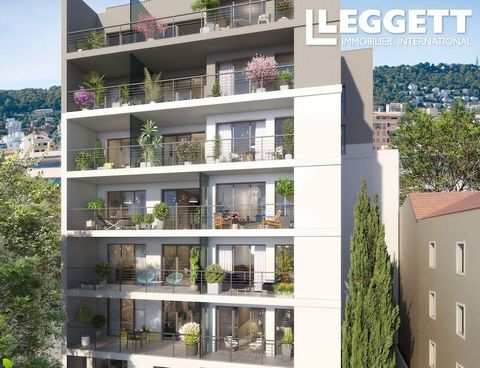 A30695OVI06 - Nice - Port area. New build. Delivery 2nd Quarter 2025. COTÉ PORT is a contemporary residence offering 24 spacious 2- and 3-room apartments with beautiful terraces, located in a quiet small square just a few minutes from the Port. The f...