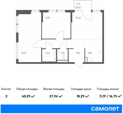 Продается 2-комн. квартира. Квартира расположена на 4 этаже 14 этажного панельного дома (Корпус 20, Секция 7) в ЖК «Остафьево» от группы «Самолет». «Остафьево» — масштабный жилой комплекс в Новой Москве, рядом с одноименным музеем-усадьбой и городски...