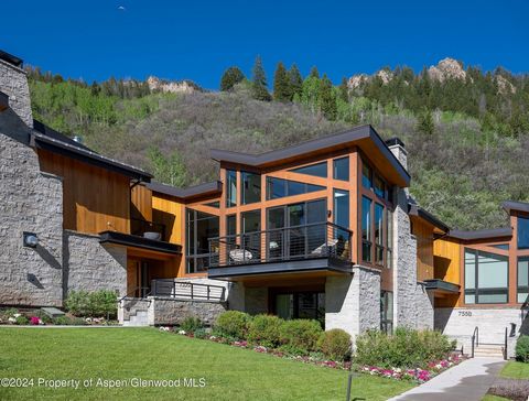 Featuring the premier location for ski-in, ski-out access and proximity to downtown, this One Aspen townhome at the base of Aspen Mountain showcases generous spaces in a contemporary alpine style. With interiors crafted by Denise Kruger of DKD Design...