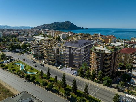 Stilvolle Wohnungen in einem Komplex mit sozialen Einrichtungen in der Nähe des Kleopatra-Strandes in Alanya Die stilvollen Apartments befinden sich in einer der beliebtesten Gegenden von Alanya, in der Nähe des Kleopatra-Strandes. Alanya ist eines d...