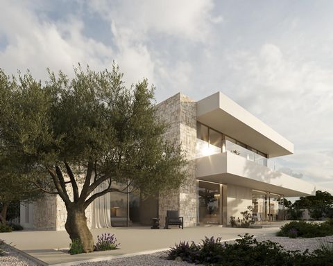 NEUBAU-VILLA IN MORAIRA~~Neubau-Villa in Moraira in der bekannten Gegend von L'Andragó gelegen. Es ist nur 350m von der Andragó Bucht und ca. 200m von der Promenade neben der Straße, die nach Moraira führt und die verschiedenen Geschäfte und Restaura...