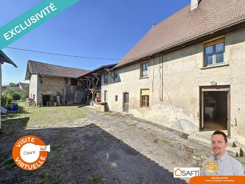 En exclusivité avec Julien Gayat - SAFTI, à 15 minutes de Bourgoin-Jallieu, sur la commune de Chateauvilain, à proximité des écoles et du ramassage scolaire, sur un terrain plat et clos d'environ 2200 m² : Venez découvrir ce corps de ferme à rénover,...