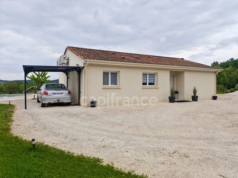 Maison de plain-pied récente à Castels et Bézenac (24)