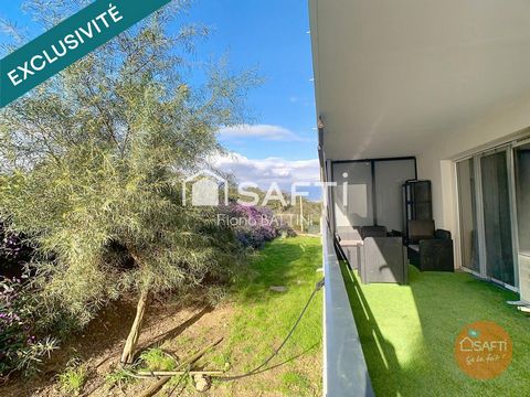 F2 avec terrasse de 18m2 vue dégagée au calme +box