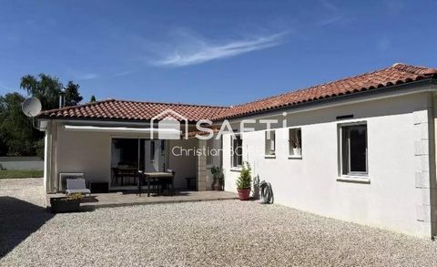 RETAUD 17460. Agréable maison de plain pied de 114 m² habitable avec un studio indépendant de 20 m² sur un terrain de 1001 m²