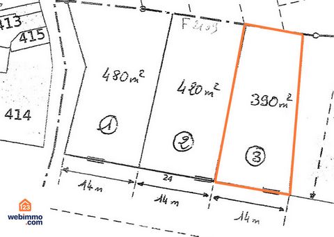 Terrain constructible - 390m² - Champtocé-sur-Loire