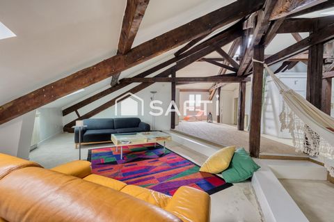 Loft en dernier étage à 1min à pied du Métro