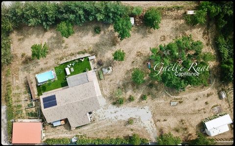 Maison bioclimatique plain-pied, autonomie et vue nature, terrain 3 150 m² - LANSAC (66)