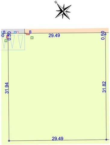 Terrain constructible et viabilisé de 955 m² à vendre proche de MONTAUBAN