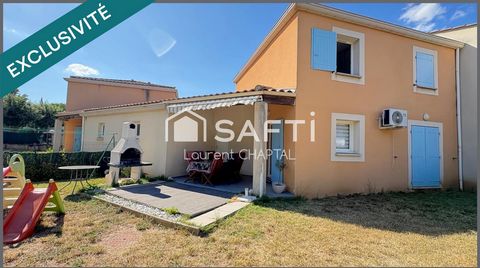 Maison avec jardin dans résidence sécurisée avec piscine.