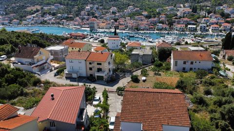 Marina, building plot 687 m2 for the construction of a residential building. The land is regular shape in a quiet street, only 250 meters from the sea. Electricity and water are supplied to the land. Suitable for building a villa or a house with seve...