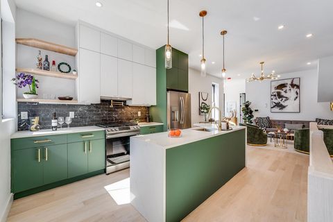Breathe in modern beauty with this stunning home + outdoor space in Bergen Lafayette. This expansive layout spans two stories, offering a three bedrooms plus a den or office space layout. Picturesque bay windows, high ceilings, white oak floors and c...