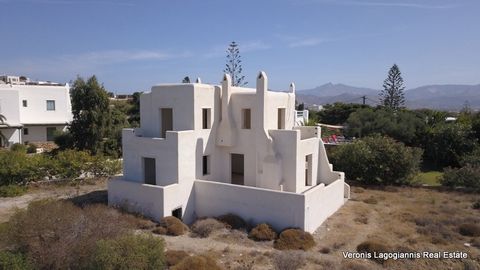 Stelida, Naxos, an unfinished house of 262 m2 with unique view of the sea and the island of Paros is available for sale. The house is located in one of the most beautiful areas of Naxos, in a quiet location, 300 m from the sandy beach of Agios Prokop...