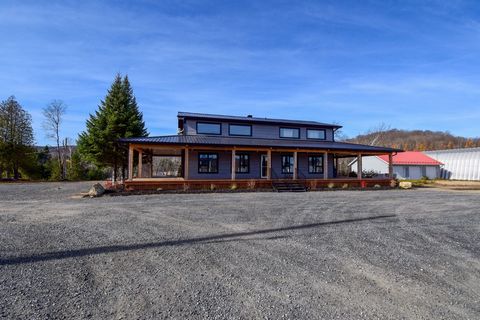 Renovated commercial building with a modern façade and large windows, located on Route 323 towards Mont Tremblant. With a total area of 1,200 square feet, it also includes housing. There is parking for 10 cars at the front. Route 323 is very busy and...