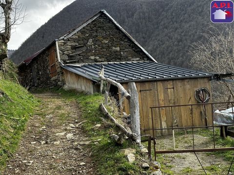 VISTA STUPENDA A 20 minuti da MASSAT fienile da riconvertire disposto su 2 livelli da 20 mq ciascuno. Una vista mozzafiato sui nostri Pirenei è a tua disposizione. Vieni a trovarci senza indugio! Spese comprensive di imposta a carico del venditore AG...