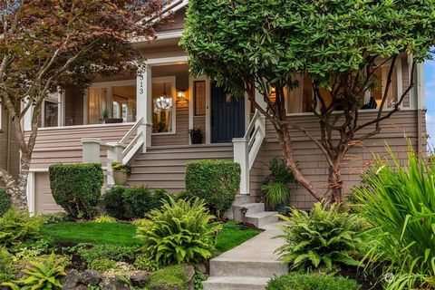 Savor life’s moments in your classic Craftsman, nestled at the end of a quiet street just doors from beloved Lincoln Park. Wake up in your vaulted primary suite to panoramic Puget Sound/Olympic views, enjoy mesmerizing sunsets from your private deck,...