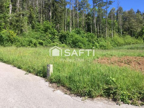 TERRAIN de 917 m2, (Droite) constructibles, viabilisé, (39240 THOIRETTE)