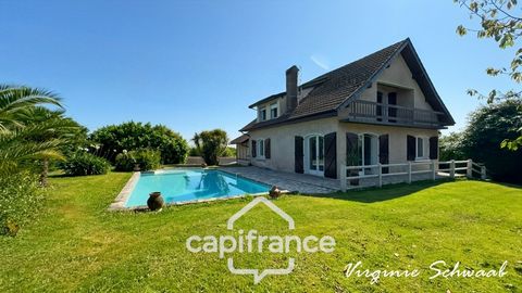 HABAS (40), Spacieuse maison familiale, sur terrain clos sans vis à vis de 2 600 m² avec piscine et double garage