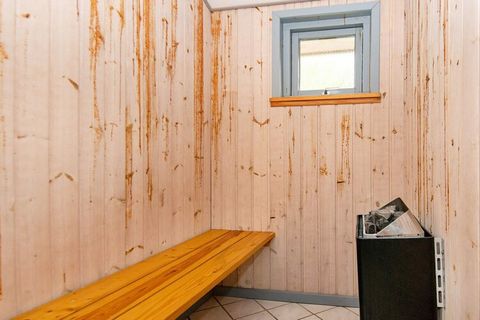This holiday cottage with whirlpool is located in an elevated position with view over the area. Steps are leading to the cottage with terraces on both sides. From the living room and 2 of the bedrooms there is access to the terraces. A well-equipped ...