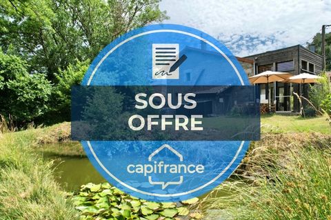 MAISON 107 M2, TERRAIN DE 1354 M2, 2 CHAMBRES ET 1 BUREAU, FIBRE, POÊLE À BOIS, TOUT À L'ÉGOUT, DOUBLE VITRAGE PVC, BELLE VUE, MARE À POISSONS, TF 503