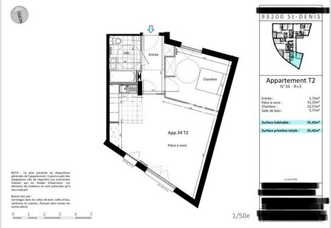 APPARTEMENT T2 AU 3ème ETAGE