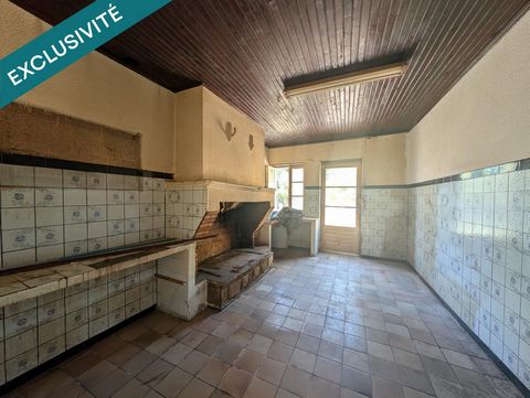 Maison en pierre à rénover intégralement T3 avec jardin